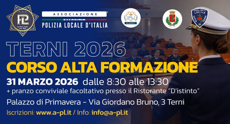 31 Marzo 2026 – Terni: CORSO ALTA FORMAZIONE